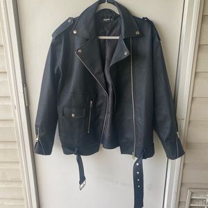 Missguided Faux Leather Jacket